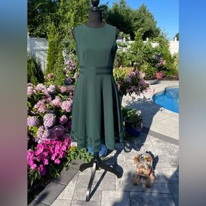 Calvin Klein Women's Fit and Flare Juniper Evergreen Dress Size 6